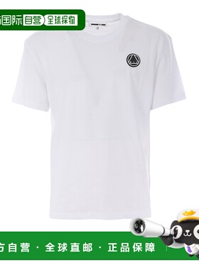 香港直邮MCQ 男士T恤 291571RMT869000 SS2019 白色 Logo patch w