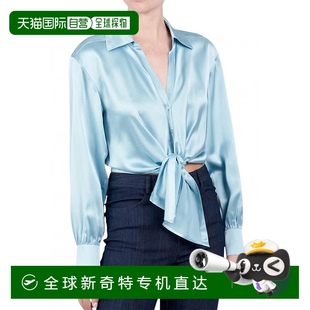 cinq sept冰蓝色Mariana长袖 自营 美国奥莱直发 上衣 冰蓝色