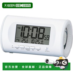 【日本直邮】Seiko精工电子闹钟 大音量 白 81×138×99mm NR540W