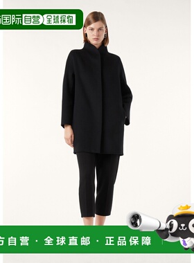 自营欧洲直邮Loro Piana 女士黑色婴儿羊绒大衣