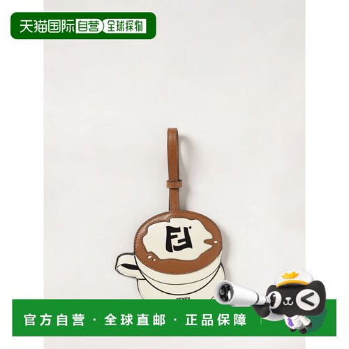 香港直邮FENDI 男士钥匙扣 7AS446B08NF1X54 AW2026 棕色 Portach
