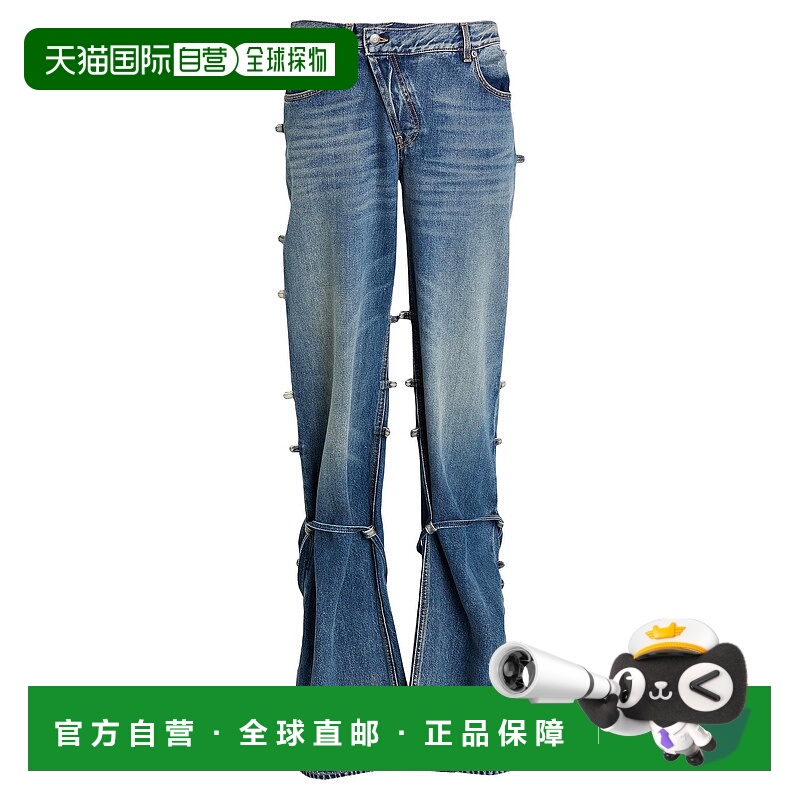 1h可退 香港直邮MCQUEEN 亚历山大 麦昆 男士 牛仔长裤