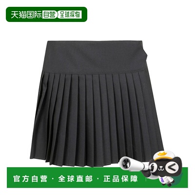 1h可退 香港直邮潮奢 off-white 女士 大书虫标志褶皱裙 OWCU01HF