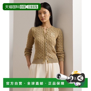 自营欧洲直邮RalphLauren拉夫劳伦 纯棉 Lauren棉质粗线开衫