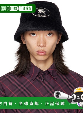 1h可退 香港直邮潮奢 Burberry 巴宝莉 男士 黑色 Knight Stamp F