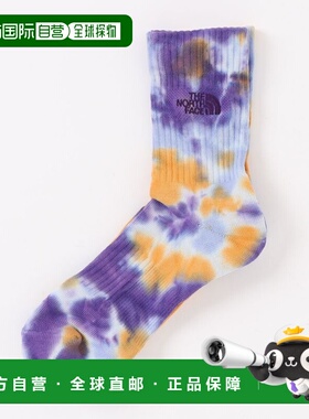 1h可退 日本直邮THE NORTH FACE 男女同款扎染中筒袜 NN82316北面