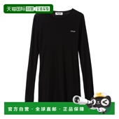 徽标罗纹针织连衣裙 1h可退 crov 缪缪 女士 香港直邮miu miu