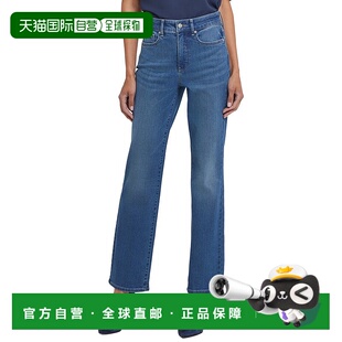 自营NYDJ Marilyn Lake Notre Dame直筒牛仔裤-蓝色 美国奥莱直发