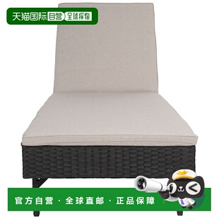 自营 safaviehCam Sunlounger(室内/室外)-黑色/浅灰色 美国奥