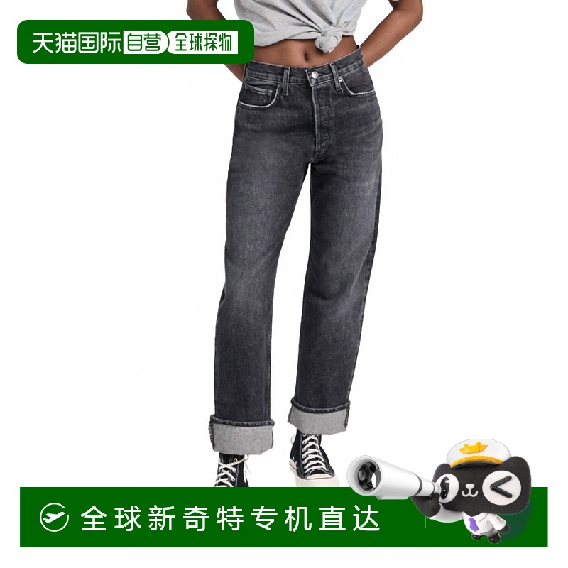 自营 agoldeFran Low Hung直牛仔裤在沟渠 【美国奥莱】直发