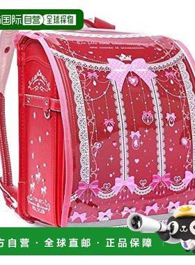 日本直邮Colorful Candy Style小学生用书包套反光材质丝带红色