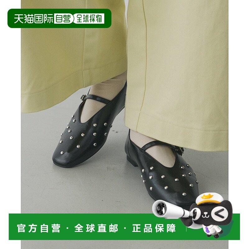 1h可退 日本直邮SENSE OF PLACE 女士 平底女鞋 金属装饰圆头短靴