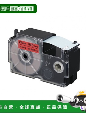 【日本直邮】卡西欧  标签打印机胶带NAME LAND 24mm 红色