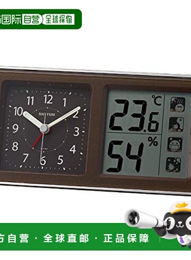 【日本直邮】RHYTHM 8RE678SR06 棕色 家居 & 厨房  摆钟