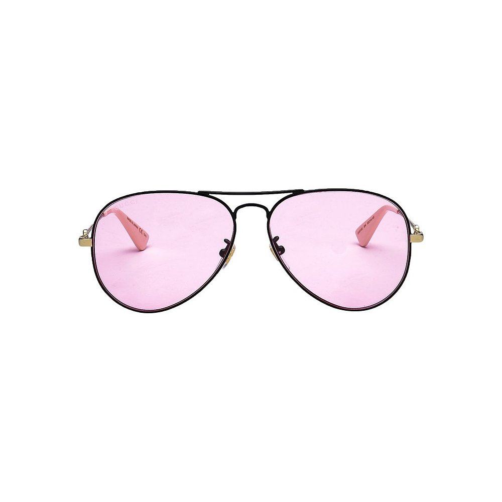 GUCCI 女士眼镜 GG0515S60004004 AW2019 花色 飞行员太阳镜
