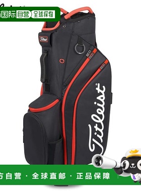 日本直邮Titleist 男士 Cart 14 球童包 TB22CT6 006 黑色 x 黑色