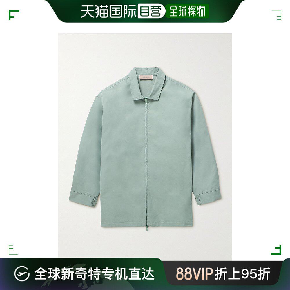 香港直邮潮奢 essentials 男士barn logo-appliqued 棉混纺斜纹布