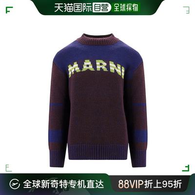 香港直邮潮奢 Marni 玛尼 男士 圆领长袖毛衣 GCMG0345Q0UFWH13