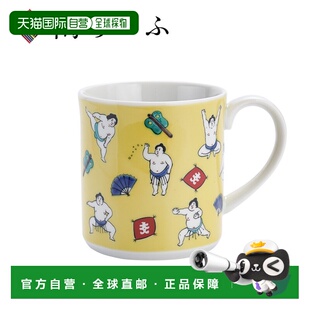 日本直邮九谷烧相扑手杯/青子釜 杯子 马克杯 相扑手 流行礼物 结