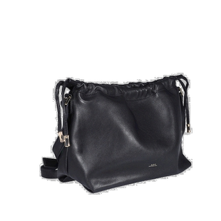 香港直邮A.P.C. 女士斜挎包 PUAATF61583LZZ CO 黑色 徽标单肩包