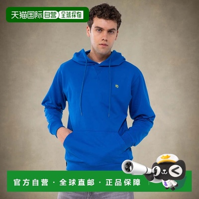 自营members onlyMen's Pullover Hooded Sweatshirt - royal blu