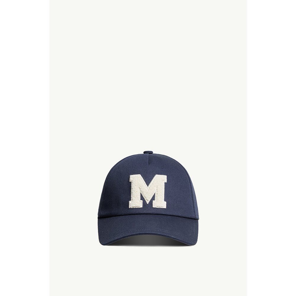 MONCLER (2025) Monogram 棉质华达呢棒球帽