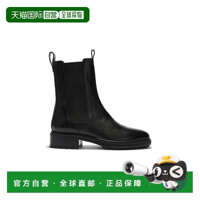 1h可退 香港直邮aeyde 女士 Jack 皮质靴子 black黑色 舒适时尚