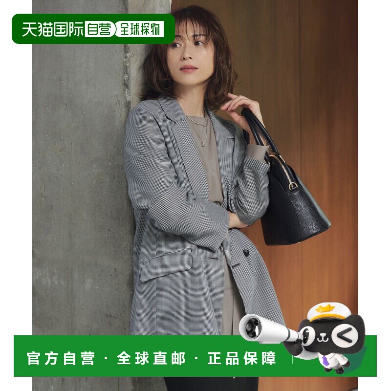 日本直邮可洗涤 Vierra 格纹修身夹克连衣裙西装