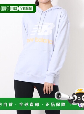 日本直邮New Balance 女款宽松连帽卫衣 - WT03547（灰色）