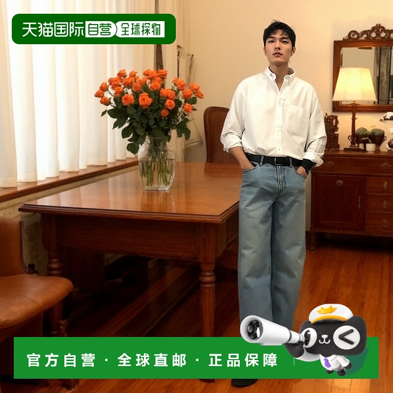 日潮跑腿UNIQLO优衣库 牛津长袖衬衫 13 RED MEN XS 479996男装