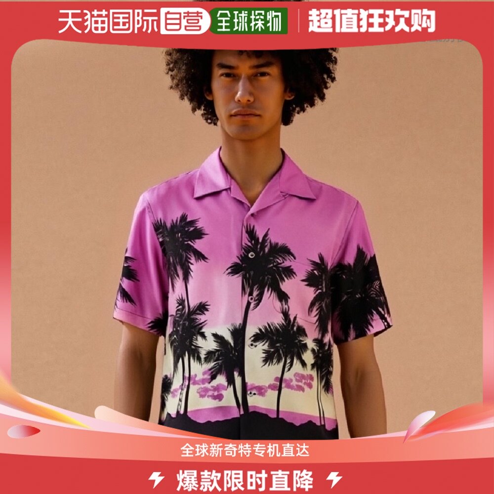 香港直邮潮奢 palm angels 棕榈天使 男士 sunset 衬衫