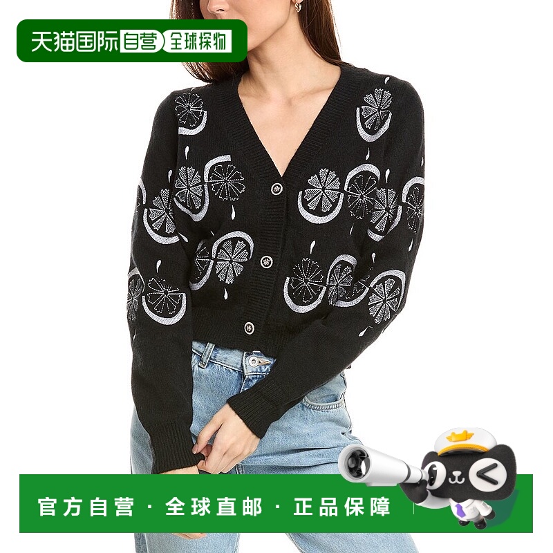 自营Gracia Embroidered Cardigan - black 美国奥莱直发