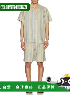 1h可退 香港直邮潮奢 OAS 男士 Strata Nicola 薄雾亚麻短裤 5030