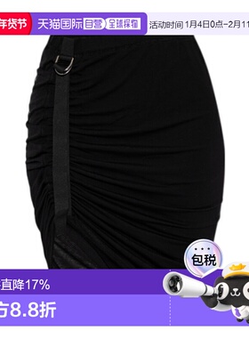 香港直邮Helmut Lang 褶皱半身裙 P01HW301短裙包臀裙