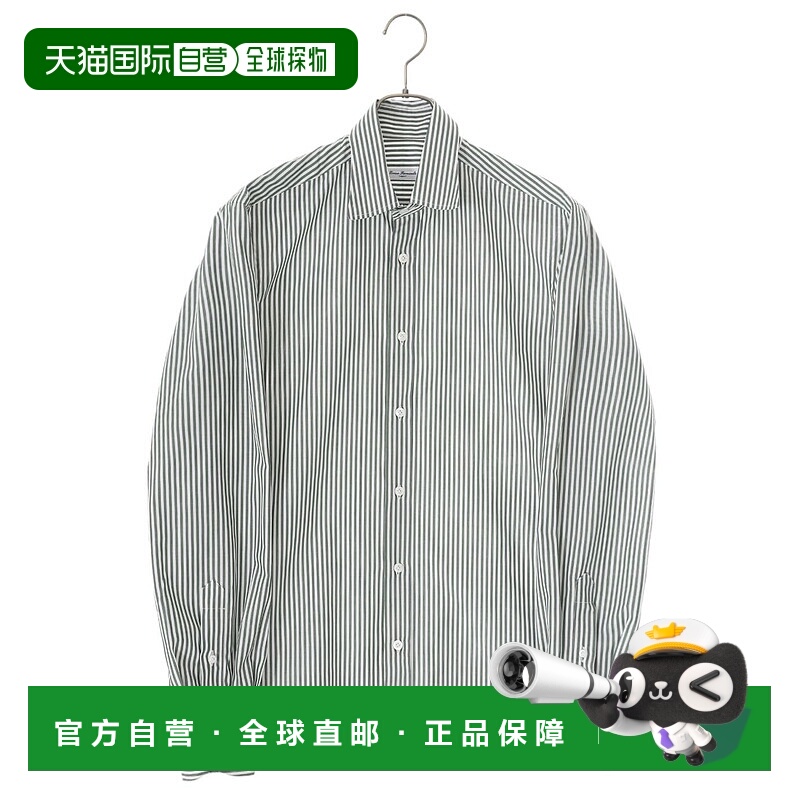 1h可退 日本直邮Errico Formicola 男士HUGO TONDO STRIPE纯棉衬