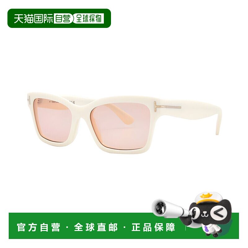 自营Tom Ford女士FT1085 54mm太阳镜-白色 美国奥莱直发