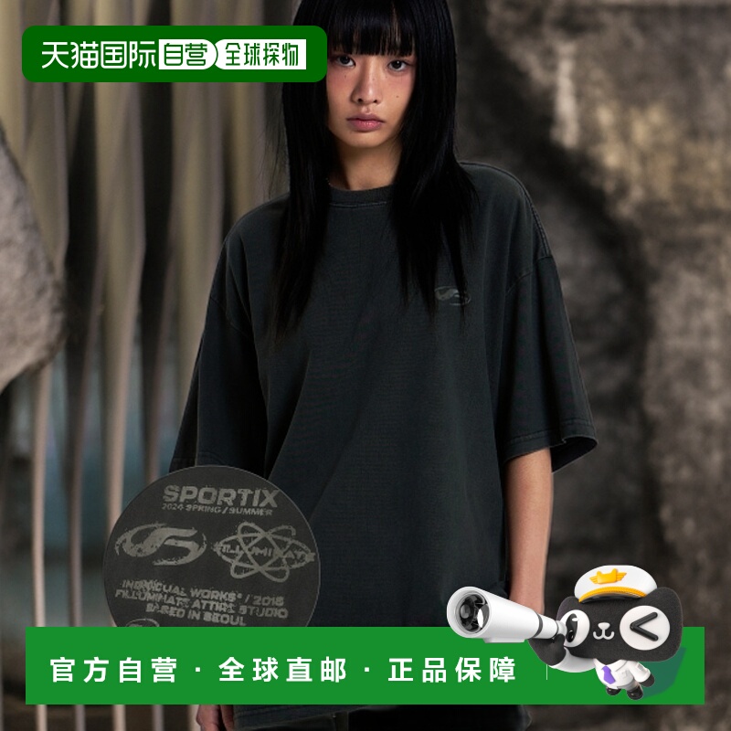 韩国直邮FILLUMINATE 公用T恤Symbol Logo Pigment T-Shirt-Charc