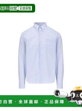 香港直邮PRADA 男士衬衫 UCN62717LQF0D9KAI25 AW2025 浅蓝色