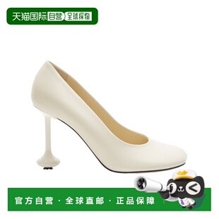 香港直邮LOEWE 女士高跟鞋 LLSTS01X032100 AW2025 白色 Toy pump