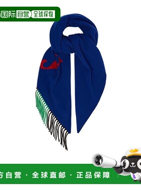 香港直邮BURBERRY 男士围巾 40782731 AW2018 博柏利蓝色