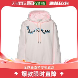 女士Lanvin 标志印花抽绳连帽衫 Lanvin 香港直邮潮奢