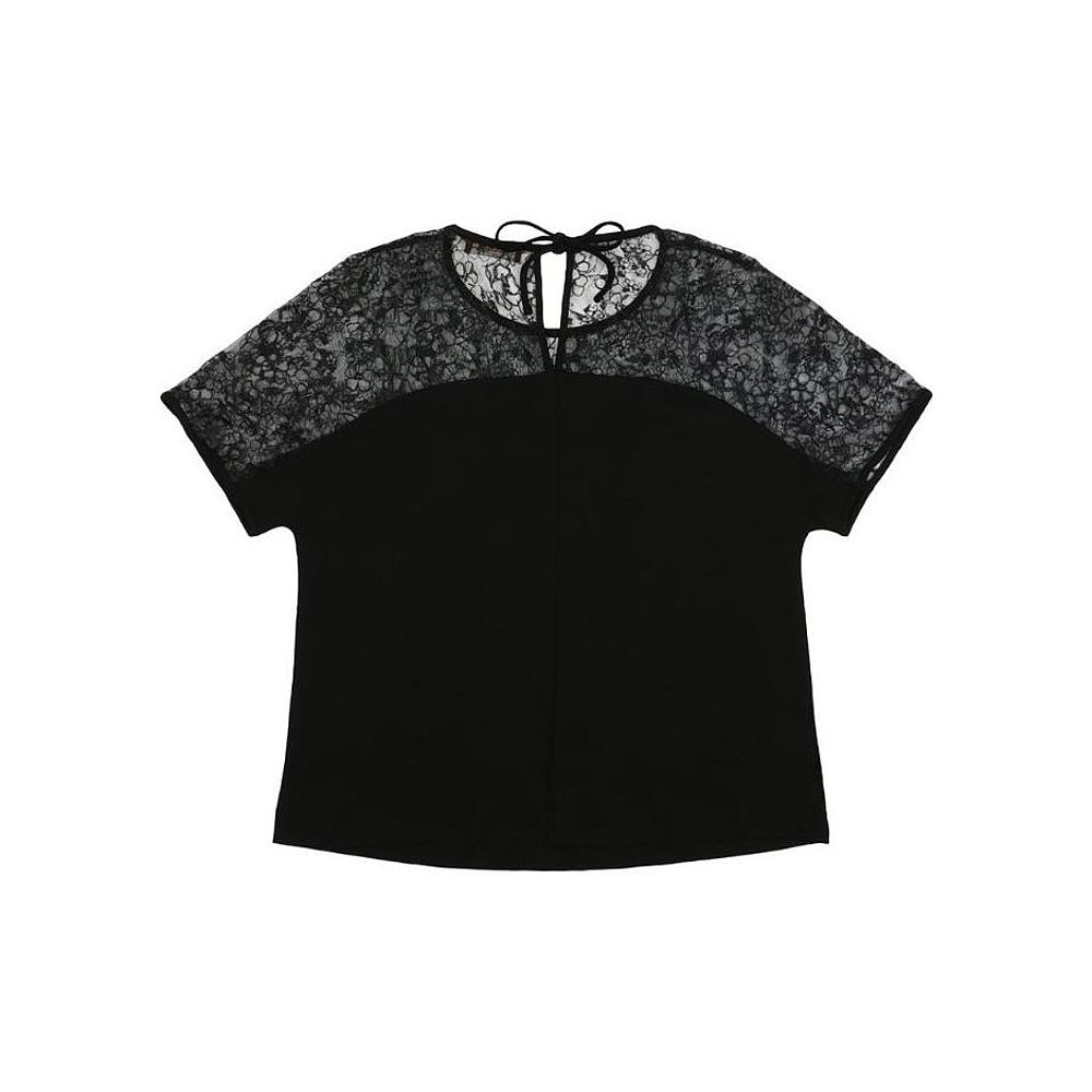 MAX MARA 女士衬衫 6941025106005 AW2021 黑色 圆领系带T恤