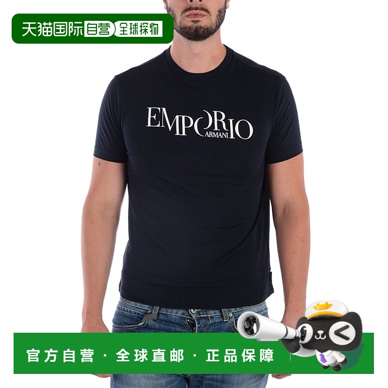 1h可退 香港直邮EMPORIO ARMANI 男士T恤 6Z1TA61JPZZBLUE短袖