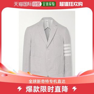 布朗 男士 混纺纱条纹棉质泡 Fun Thom Browne 香港直邮潮奢 汤姆