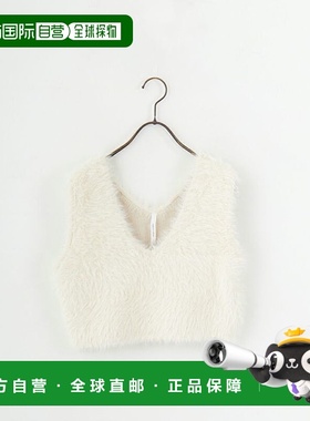 1h可退 日本直邮DIGNITE COLLIER 女装 短款针织马甲 V领设计 轻