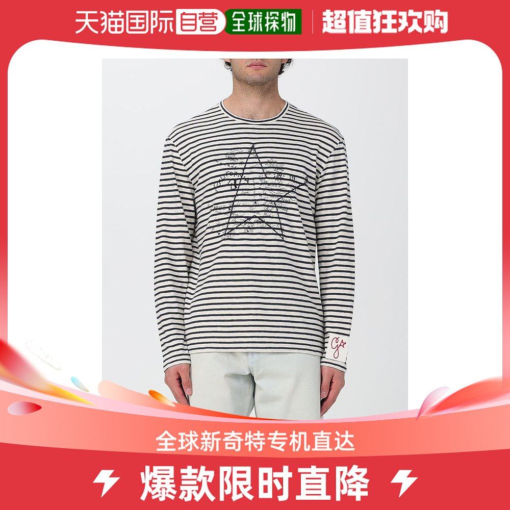 香港直邮潮奢 GOLDEN GOOSE 男士men Goose 金色T恤