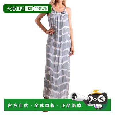 自营gigi modaVenus Tie Dye Silk Midi Dress In Dove Gray - do