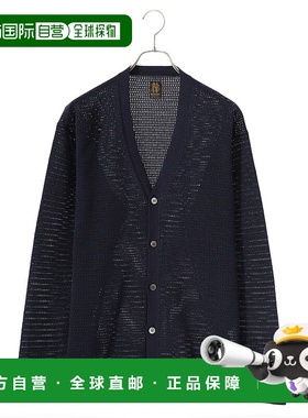 1h可退 日本直邮BATONER男士夏季针织V领开衫 透气舒适 适合层叠