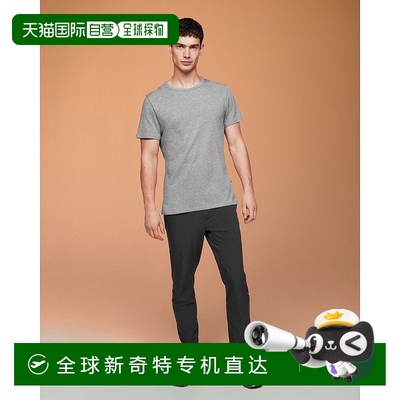 欧洲直邮On昂跑Movement系列男士黑色再生聚酰胺弹性腰带长裤