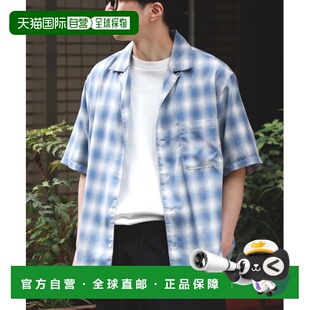 日本直邮BACK 衬衫 NUMBER 渐变格纹短袖 BN4613001 男士 1h可退